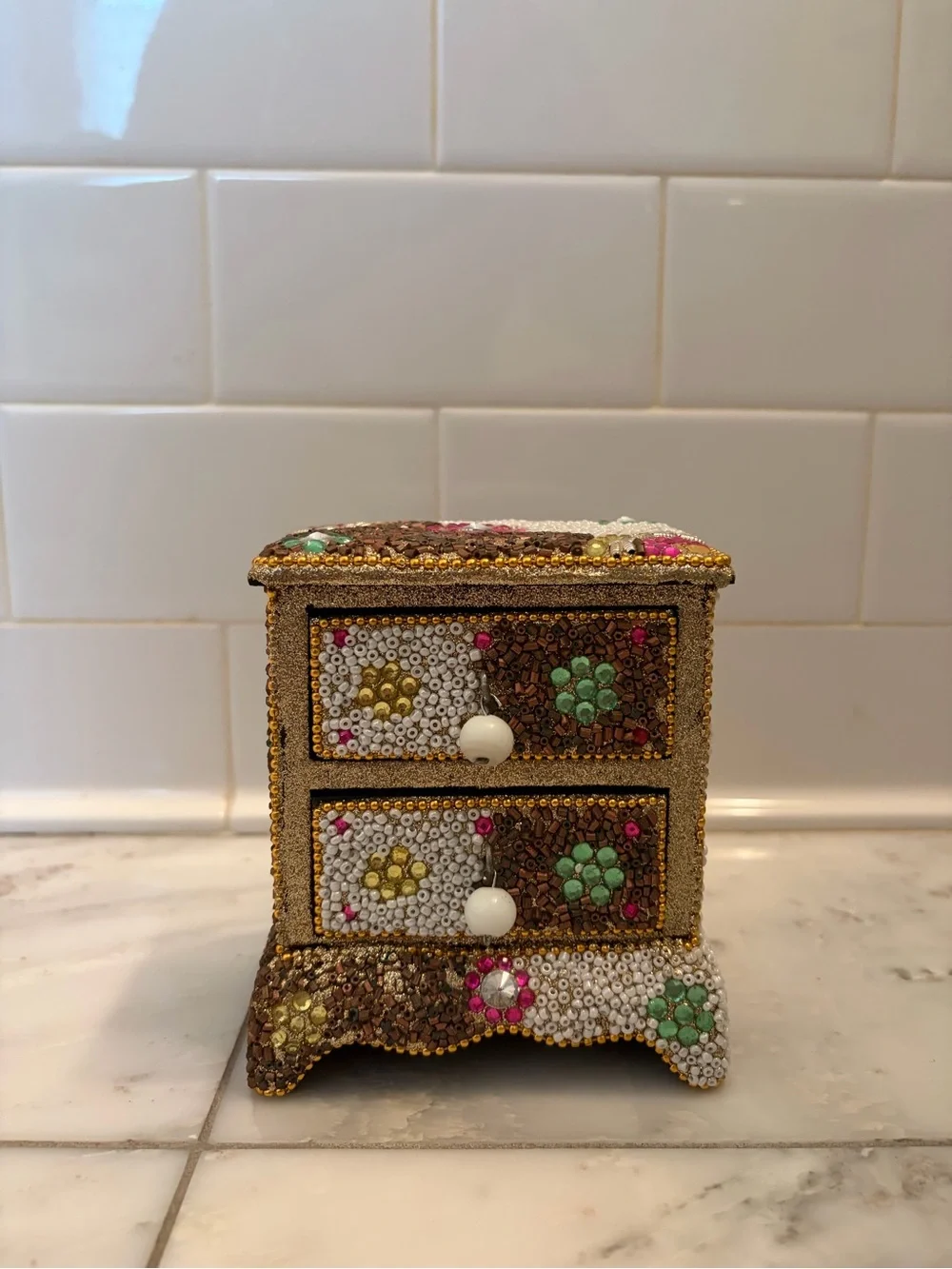 Patina decorative beaded